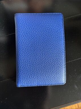 Gilbano 100% full grain Spanish cowhide Passport/Boarding pass travel wallet